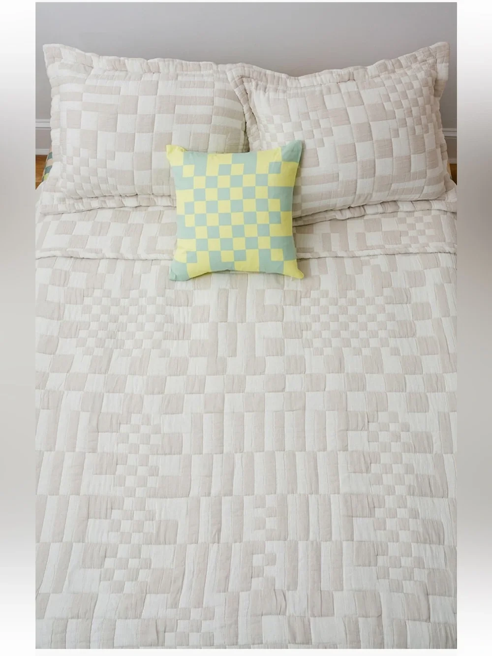 Dusen Dusen Check Cotton Sheet Queen Set